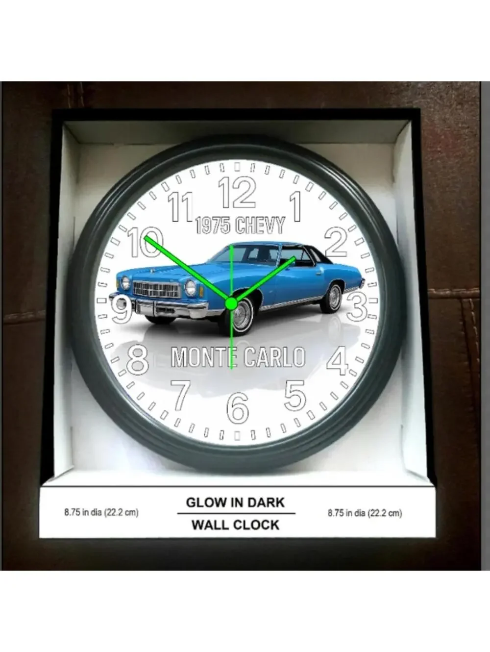 1975 Monte Carlo Glow In The Dark Wall Clock New!
